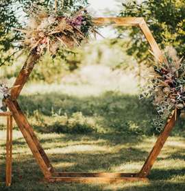 Arco nupcial hexagonal